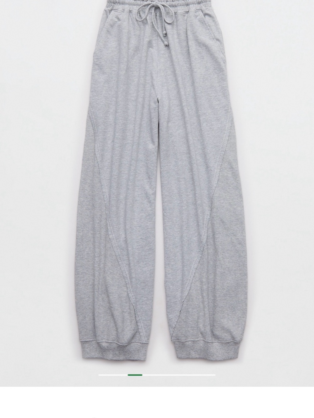 aerie Light Gray Drawstring Sweatpants